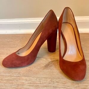 Banana Republic Women's Burgundy Suede Heels
